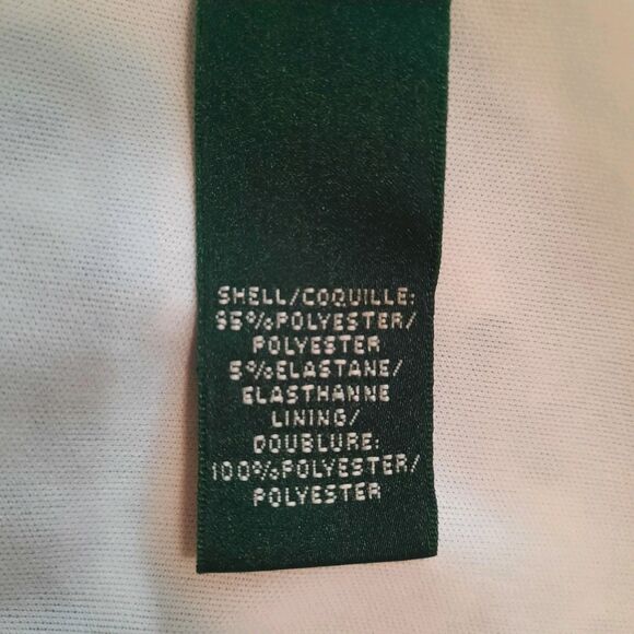 Lauren Ralph Lauren Womens 12 Black White Abstract Lined Dress - Picture 5 of 8